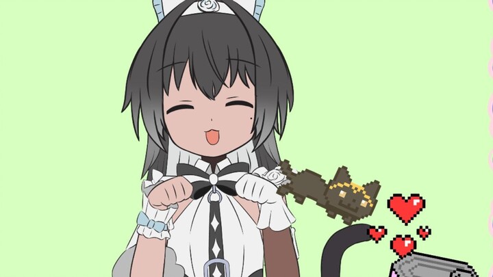【Animasi】Kucing menginginkan makanan kaleng