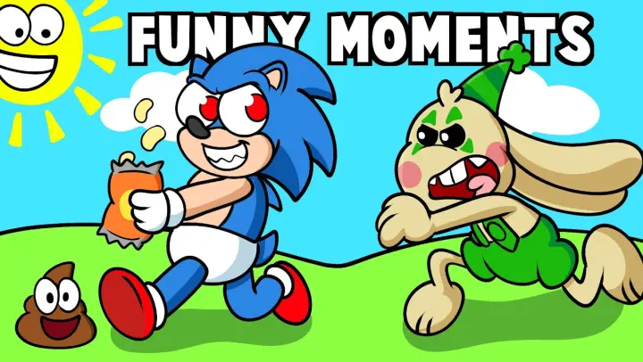 BUNZO STOP TAKING MY CHIPS! With EVIL BABY SONIC (Funny Moments)