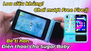 Điện thoại dành cho Sugar Baby:)) Loa siêu “khủng”, tí hon nhưng chơi được cả Liên Quân, Free Fire!