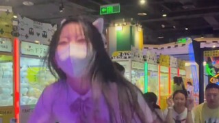 The cat-eared girl lost an ear while dancing...