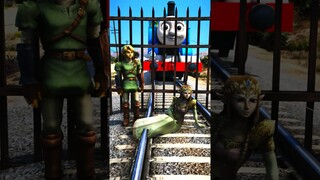 GTA V: ZELDA TEARS OF THE KINGDOM MEETS THOMAS THE TRAIN #shorts #trains #zelda