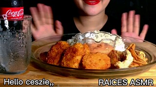 ASMR POTATO CHICKEN NUGGETS & QUEKIAM ( No Talking) EATING SOUNDS | RAICES ASMR