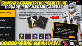 BONGKAR 8 KODE REDEEM FREE FIRE TERBARU !! HARI INI 31 AGUSTUS 2021 RESMI DARI GARENA FREE FIRE