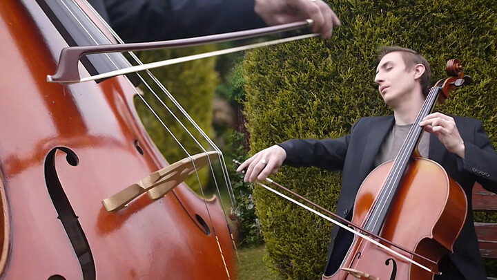 "Canon in D" was covered by a man with cello