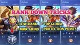 RANK DOWN TRICKS | MMR GRIND in Low Rank .. Safe and Fast Way !!
