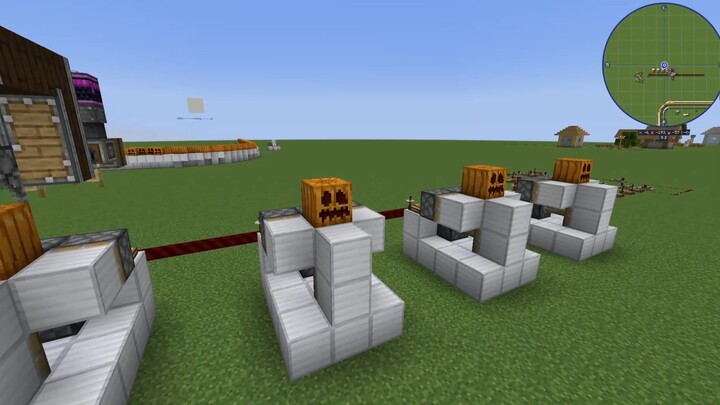 Fully automatic iron golem construction machine