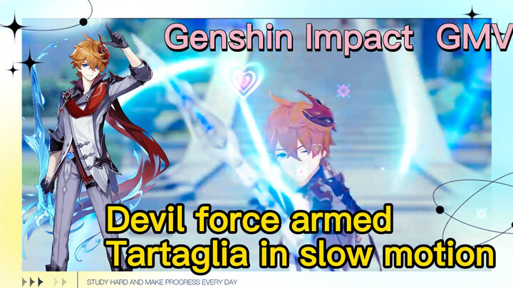 [Genshin Impact  GMV]  Devil force armed Tartaglia in slow motion