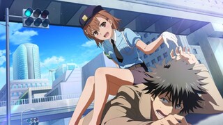 [Security Service] Misaka Mikoto's big move display on the sign