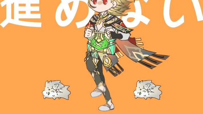 [Tulisan tangan modifikasi karakter/Micro Weihai] Angin kencang Kawei dan kepala belakang besar