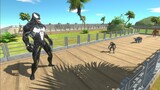 VENOM vs SPIDERMAN OASIS DEATH RUN - Animal Revolt Battle Simulator
