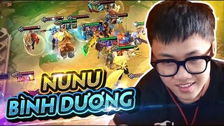 NUNU BÌNH DƯƠNG BẤT TỬ TRONG TAY NHÀ VÔ ĐỊCH VỚI ĐỘI HÌNH 6 THẦN RỪNG 4 ĐẤU SĨ 3 PHÁP SƯ