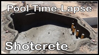 Pool Construction Time Lapse Phase 6 -  Shotcrete  | BYOP Project