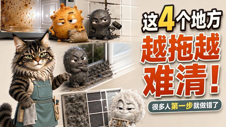 These 4 areas become increasingly hard to clean the longer you put them off! Many people get the fir