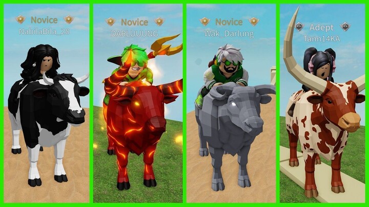 Aku Bertarung Sambil Menunggangi Banteng Dengan Jurus Terkuat - Roblox Bull Batt