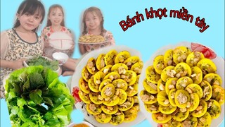 Út Ống Tre làm bánh khọt đãi Cô Chủ Nhỏ và Bé Hạt Tiêu