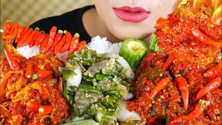 ASMR CUMI CABE IJO, AYAM SUWIR MERCON, DAGING BALADO | EATING SOUNDS