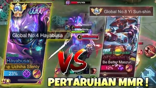 3K MATCH HAYABUSA KETEMU TOP GLOBAL YI SUN SHIN ! PERTARUHAN MMR ! Top Global Hayabusa Gameplay !