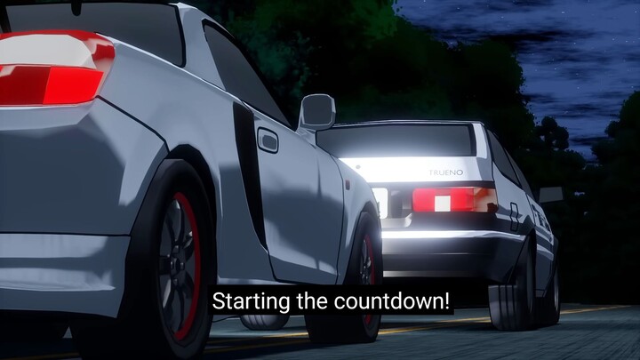 Initial d AE86 vs ZZW30 revamped battle blender initial d fifth stage