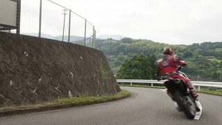 The silly Gates and the clever little ghost King Tokio, clips from the Kamen Rider Tokio series