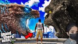 Godzilla Destroyed The City | King Kong Protects Franklin - GTA 5 #99
