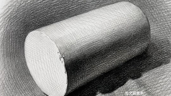 Các bước vẽ đầy đủ hình trụ đặt ngược