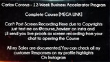 Carlos Corona  course - 12-Week Business Accelerator Program  download