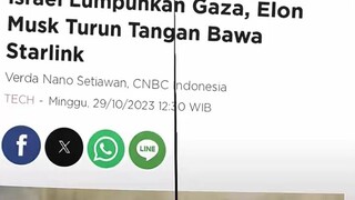 Israel Lumpuhkan Gaza, Elon Musik Turun Tangan Bawa Starlink😎