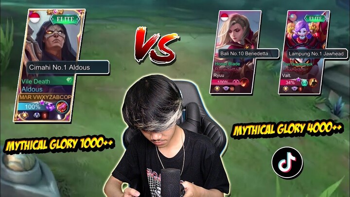 LAGI PUSH MMR ALDOUS MALAH KETEMU MYTHICAL GLORY 4000 & BENEDETTA TIKTOK - Mobile legends