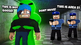 Escape Area 51 | ROBLOX | FUNNY ESCAPE MOMENTS WITH GREGORY THEY FRIENDLY ALIEN!