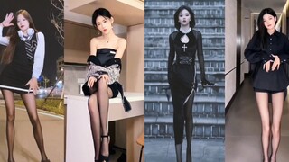 Just ordinary beautiful legs in black stockings!