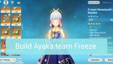 Build main DPS Ayaka Team Freeze