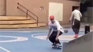 滑板:“挺牛？”