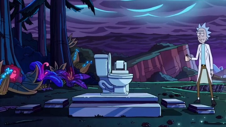 "Tony never got to sit on his beloved toilet at the end of his life" - Rick and Morty