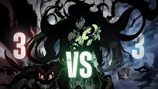 Sung jin wo Vs 3 monarch