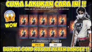 TRIK SEKALI SPIN 1 TIKET GOLD ROYALE DAPAT BUNDLE KEYBOARD WARRIOR - GARENA FREE FIRE