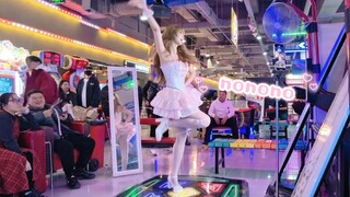 粉兔蓬蓬裙～超甜跳舞机小姐姐nonono！路人视角