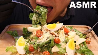 ASMR EATING CHICKEN SALAD | NO TALKING | REAL EATING SOUNDS