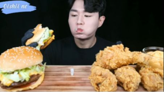 Hamburger gấp đôi phô mai phần 1 #mukbang