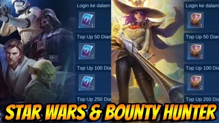 Bocoran Quest Top Up Event Mlbb x Starwars & Bounty Hunter Mobile Legends 4th !!!