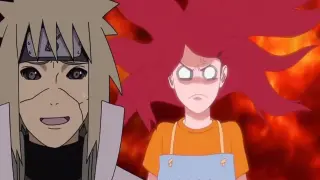 Seeing Sakura's actions towards Naruto, Minato thought of Uzumaki Kushina. It blurted out, be nice t