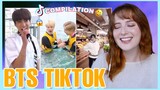 BTS TIKTOK COMPILATION 2021 REACTION | REACTING TO BTS TIKTOKS FOR THE FIRST TIME