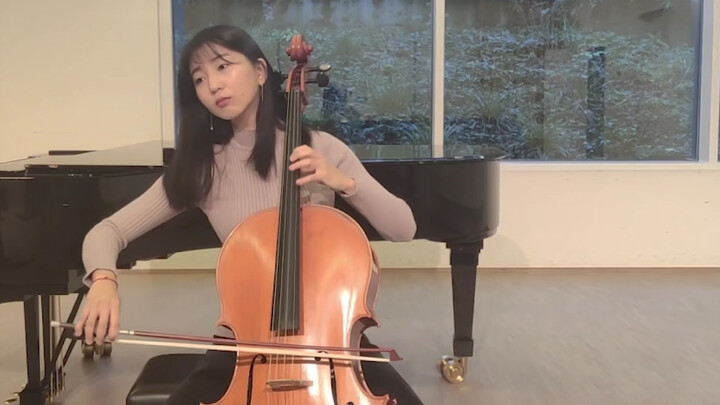 "Amazing Grace" was played by a woman with cello
