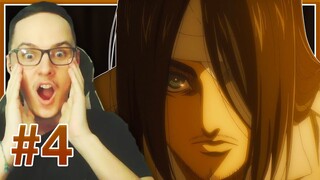 ATTACK ON TITAN Season 4 Episode 4 REACTION/REVIEW - THE REUNION!!!