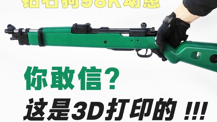 【外网转载】北美大佬=Bigzhi=为您带来3D打印巨作-钻石狗98K幼崽-