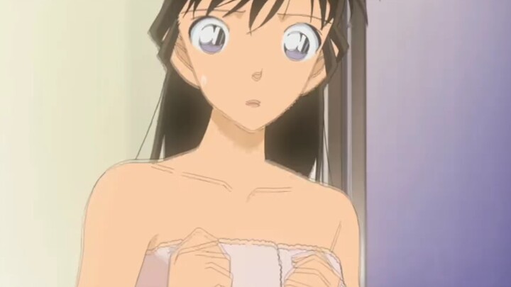 Blushing is shyness, but still staring intently # Detective Conan