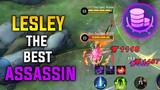 REASON WHY LESLEY IS THE BEST ASSASSIN IN MOBILE LEGENDS | LESLEY NEW BEST EMBLEM & BUILDS - MLBB