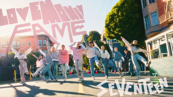 跟着SEVENTEEN在美国旧金山当帅气男大的一天: 次粉翻跳LOVE, MONEY, FAME, 齐舞保证