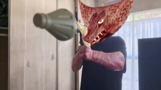 When you are in a horror movie, but the big monster fighting sound effects