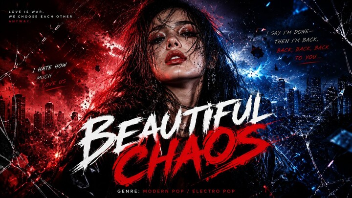 BEAUTIFUL CHAOS | Modern Dramatic Pop × Electro Pop Song — Love Me, Fight Me, Break Me Again