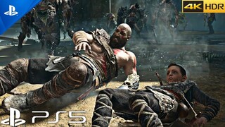 (PS5) God of War - Boss Fight | Ultra High Graphics GAMEPLAY [4K HDR 60fps]